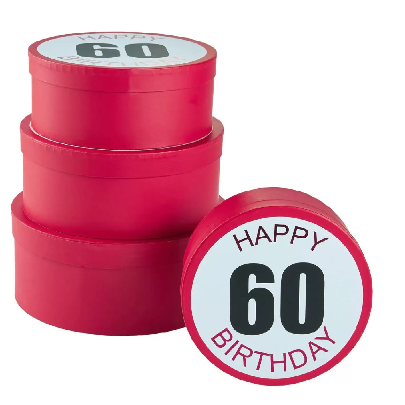 NANU-NANA 4er Set Geschenkkarton Geburtstag/60, Rund Online