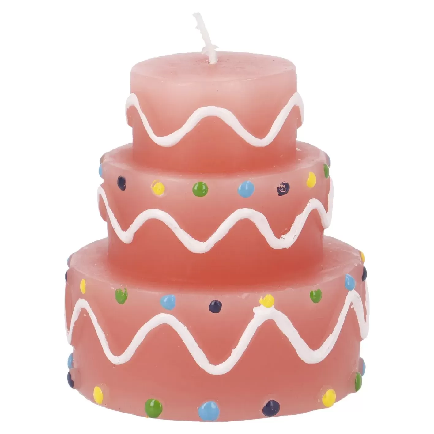 NANU-NANA Kerze Geburtstag, Tortenform, Rosa, 6 X 7 Cm Best
