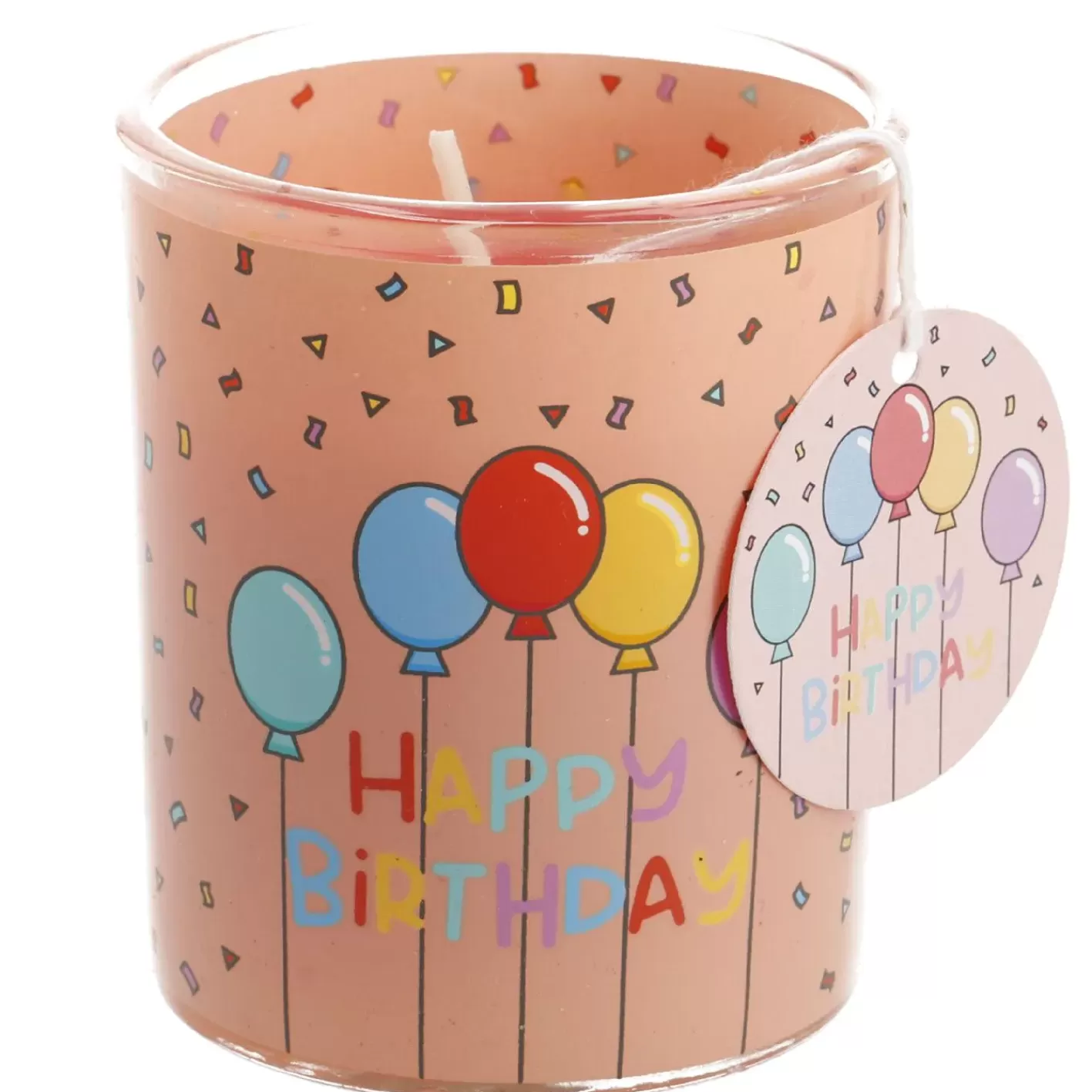 NANU-NANA Kerze Im Glas, Geburtstag, Lachs, 6 X 7 Cm Flash Sale