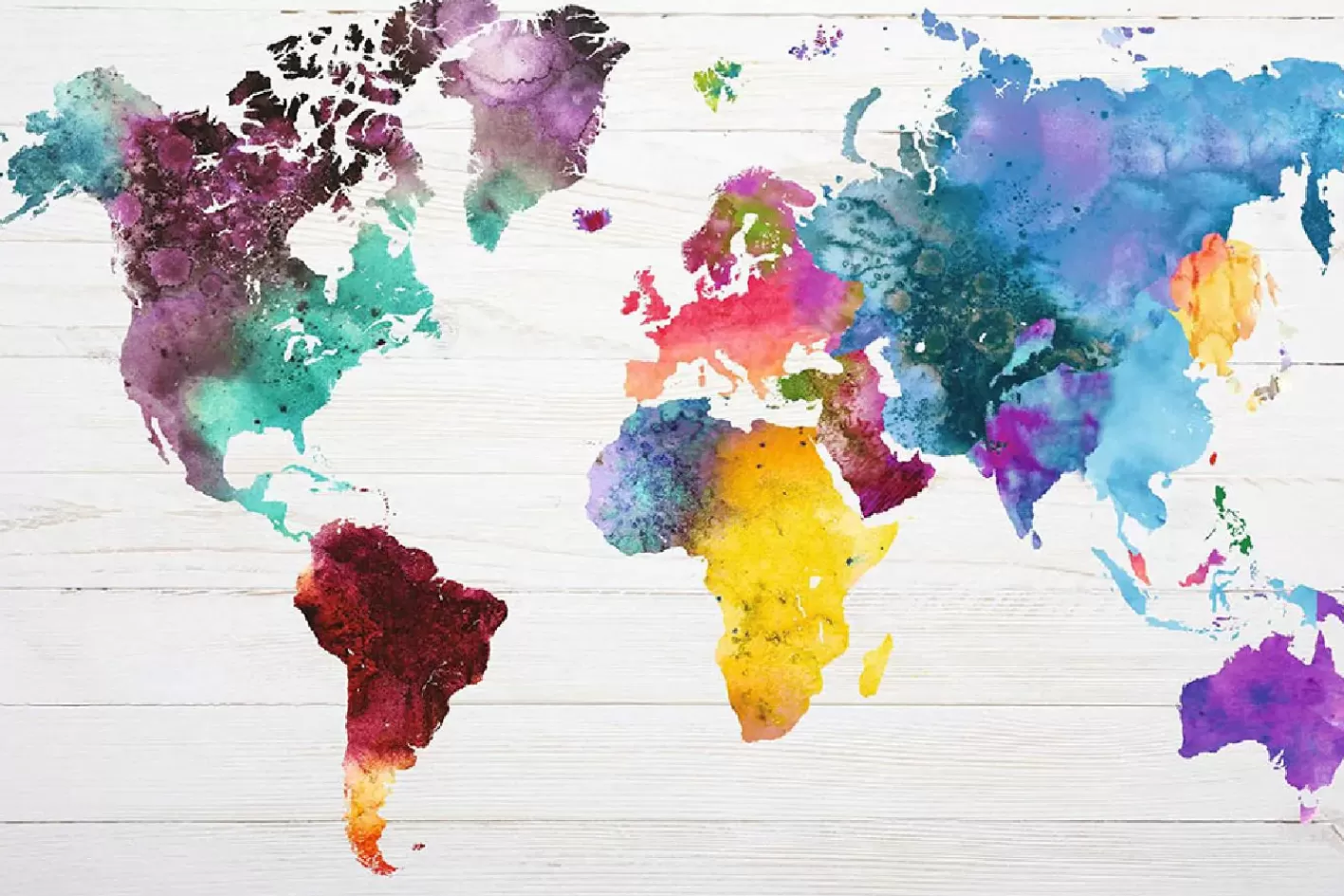 NANU-NANA Poster The World In Watercolors, Nr. 229 Clearance